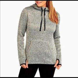Danskin Now Tops | Danskin Gray Fleece Lined Hoodie Large | Color: Gray | Size: L | Mysouthernrags's Closet